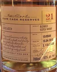 (image for) William Grant Araid rare cask reserve 21y - WAS:$295.26